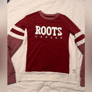 Women’s Roots colour block crewneck